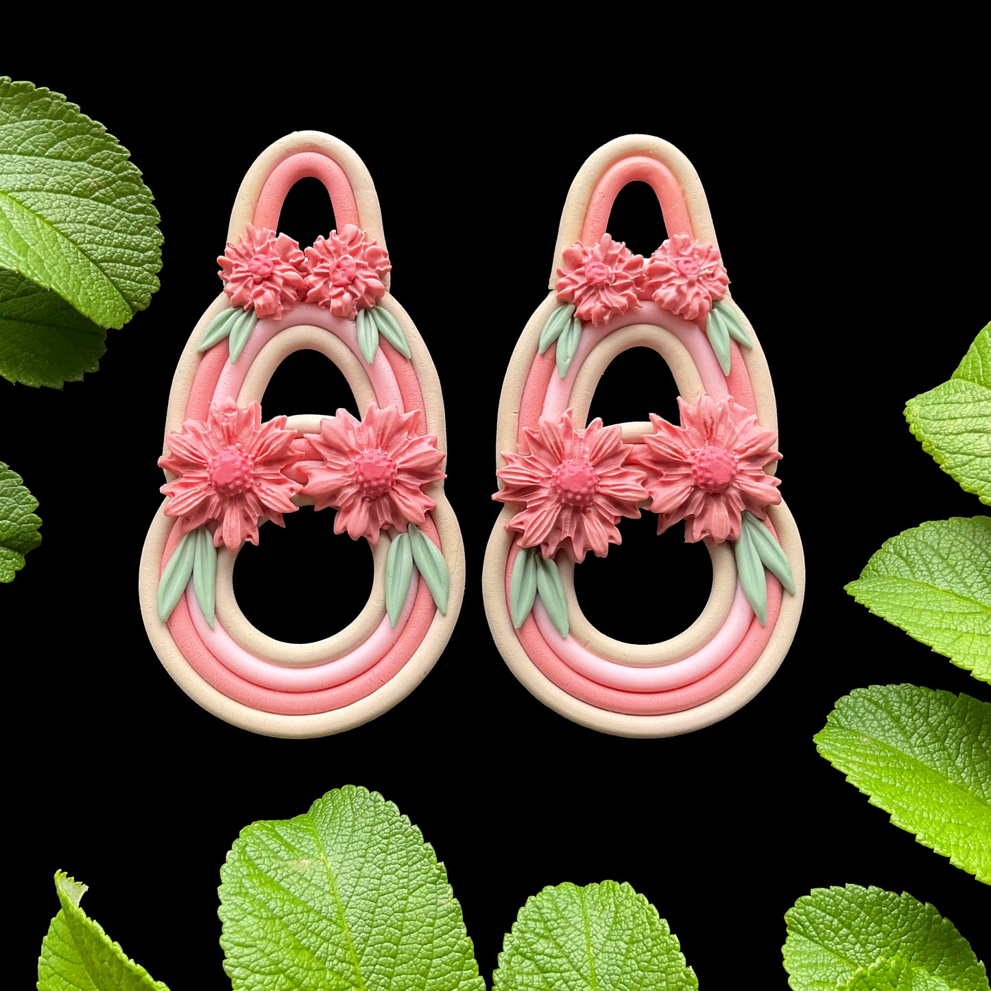 Arch floral earring